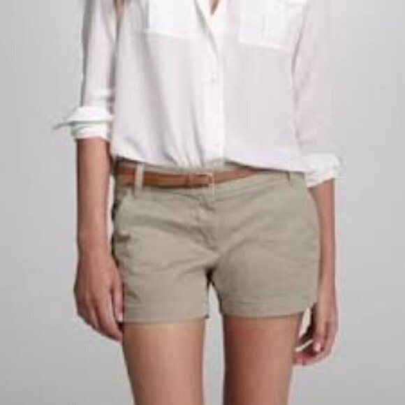 J. Crew Weathered Broken In CHINO Classic Twill Cotton Tan Khaki Size 2 - Picture 9 of 9